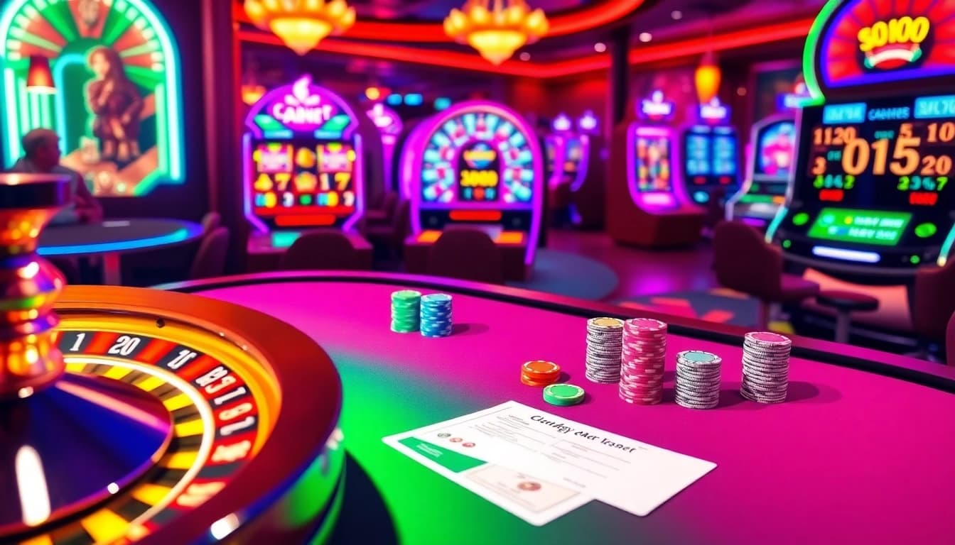 Experience intense gaming action at the casino with cm88.mem poker tables and vibrant chips.