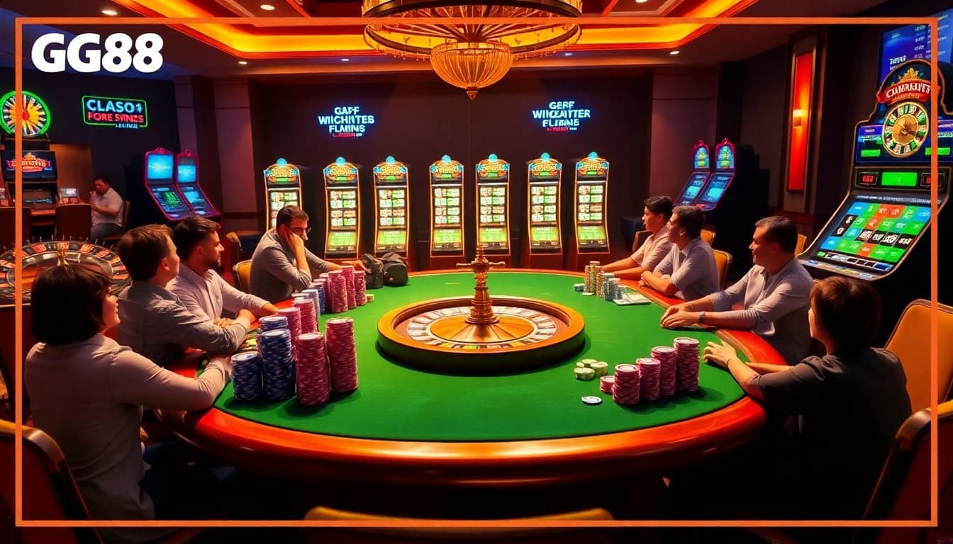 Experience exciting gambling at GG88 with vibrant poker action and colorful casino games.