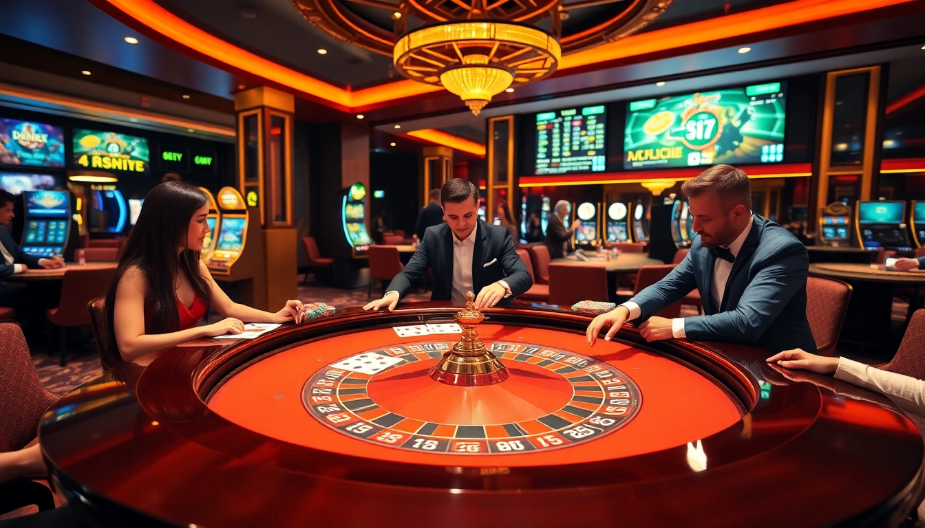 Experience RR88's thrilling casino atmosphere with engaging games and vibrant players.