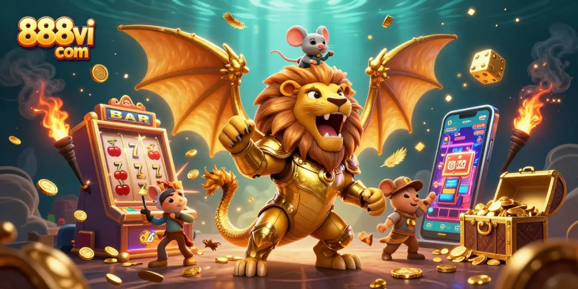 Win big at 888vi com with the thrilling slot machine and golden jackpot treasure!