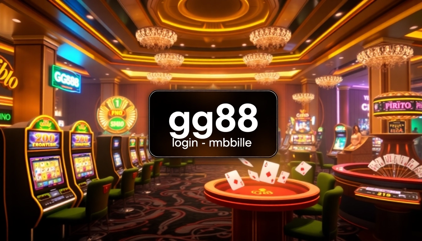 Experience the thrill of gg88 login mobile for online gaming with vibrant casino visuals.