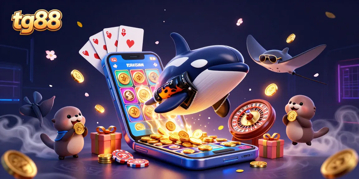tg88 showcases a vibrant 3D casino scene featuring characters and exciting game elements representing thrilling gaming experiences.