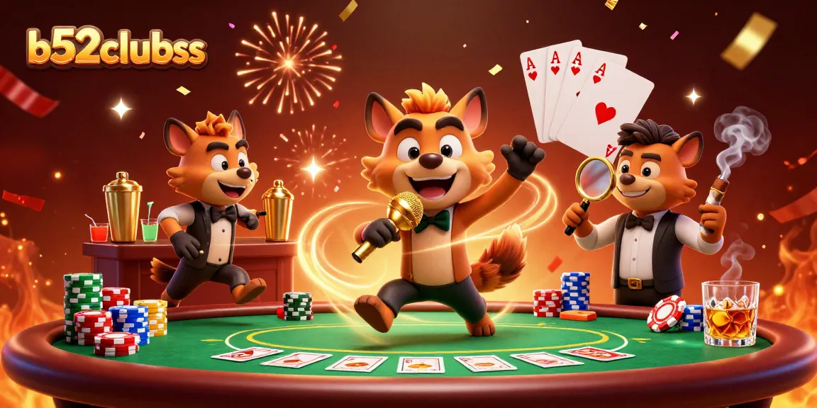 Experience thrilling games at b52clubss with vibrant casino characters and dynamic action.