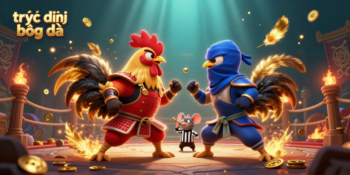 Experience thrilling trực tiếp bóng đá with fast-paced betting in a vibrant cartoon scene.