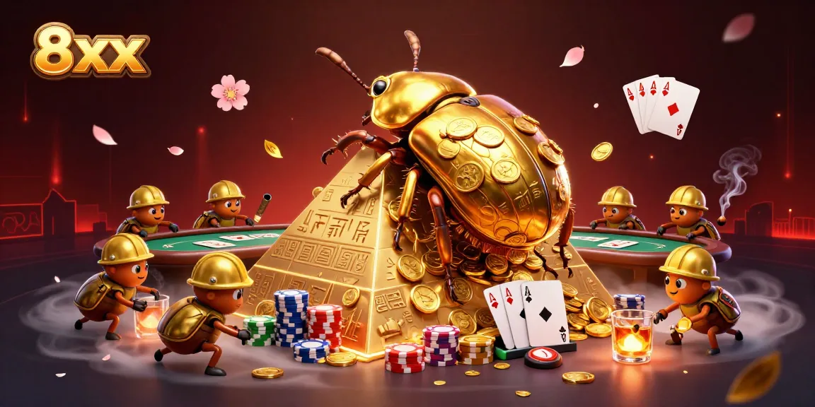 Experience the thrill of winning at 8xx-themed casinos with vibrant 3D illustrations featuring unique characters.