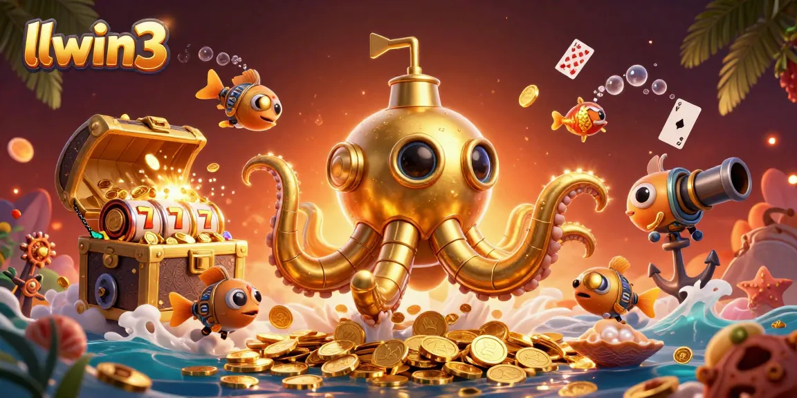 Experience thrilling games at llwin3 with a vibrant underwater world full of gold coins and treasures