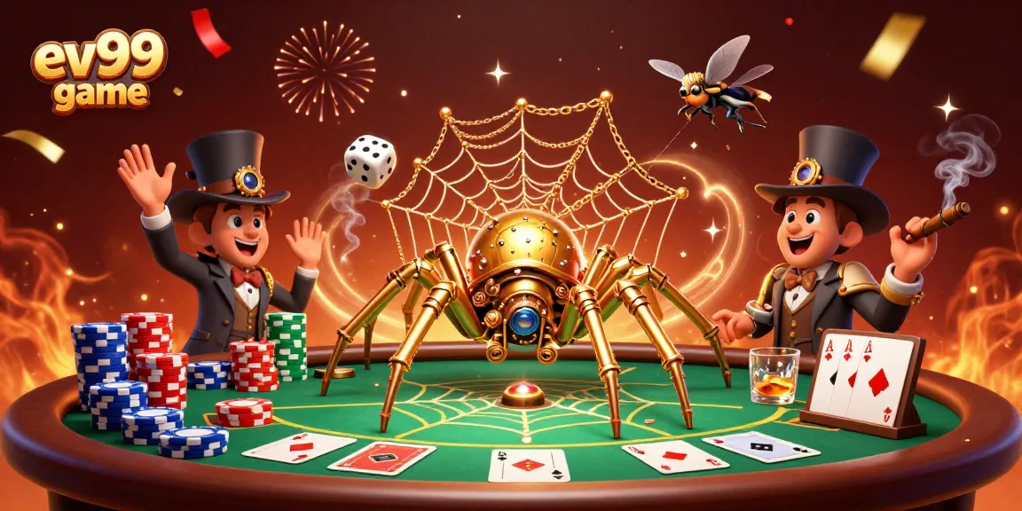 Experience the thrilling ev99 game with steampunk wonders in a vibrant casino setting.