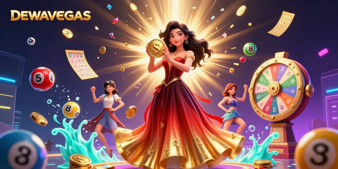 Play thrilling games at DEWAVEGAS with vibrant elements and lucky symbols enhancing the excitement.