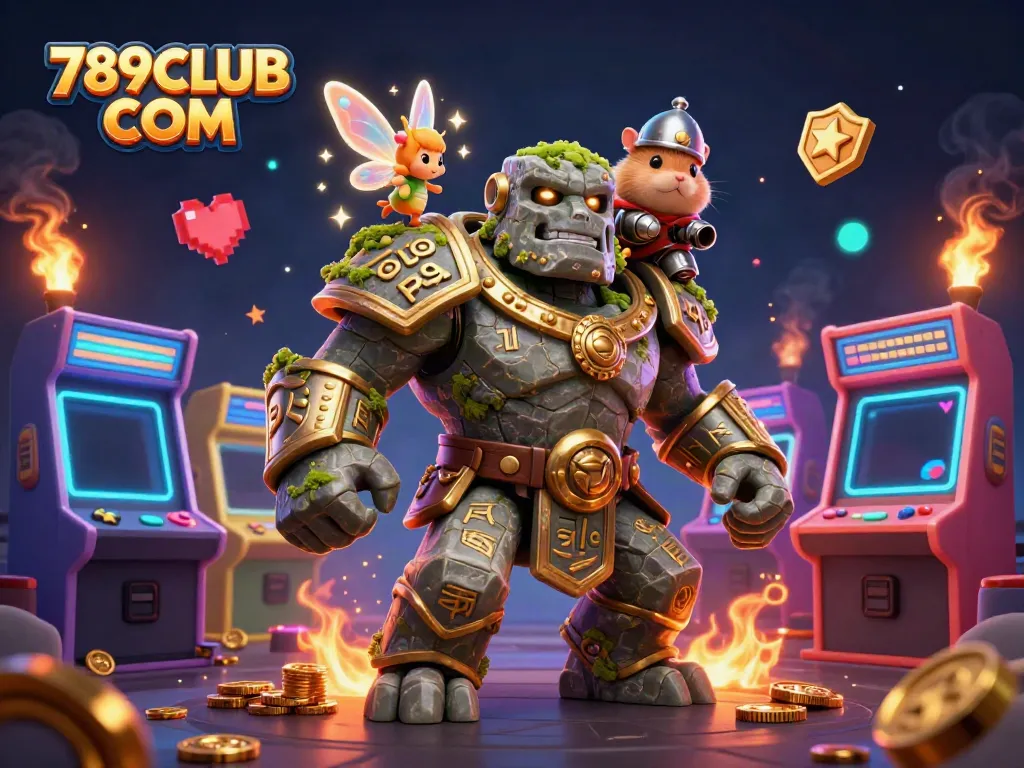 Engage with thrilling games at 789CLUB COM with a vibrant casino scene featuring magical characters.