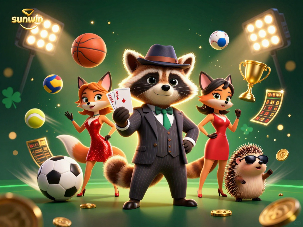 Engage with sunwin's thrilling sports betting experience alongside characters in dynamic 3D action.