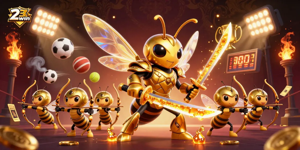 Engage with the 23win casino experience featuring dynamic gaming elements and vibrant characters.